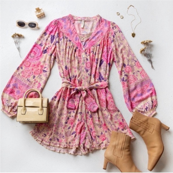 Spell & The Gypsy Mystic Playsuit Romper in Musk XXS - Picture 6 of 14